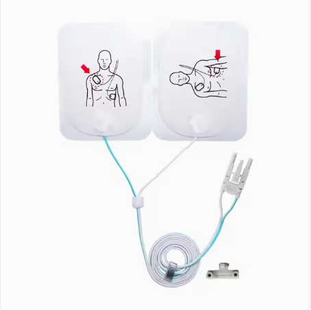 AED Training Equipment with Defibrillation Electrodes Adult Physical Therapy Pads Compatible With Philips