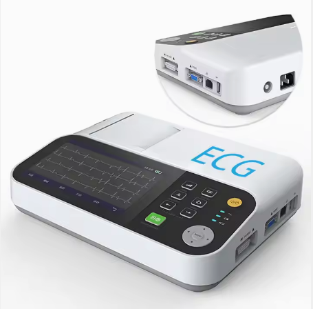 Hospital Clinic portable 12 lead ecg electrodes manufacturers machines monitor production ecg machine 6 channel